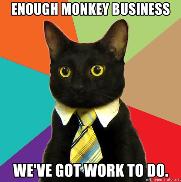 Идиома дня: monkey business