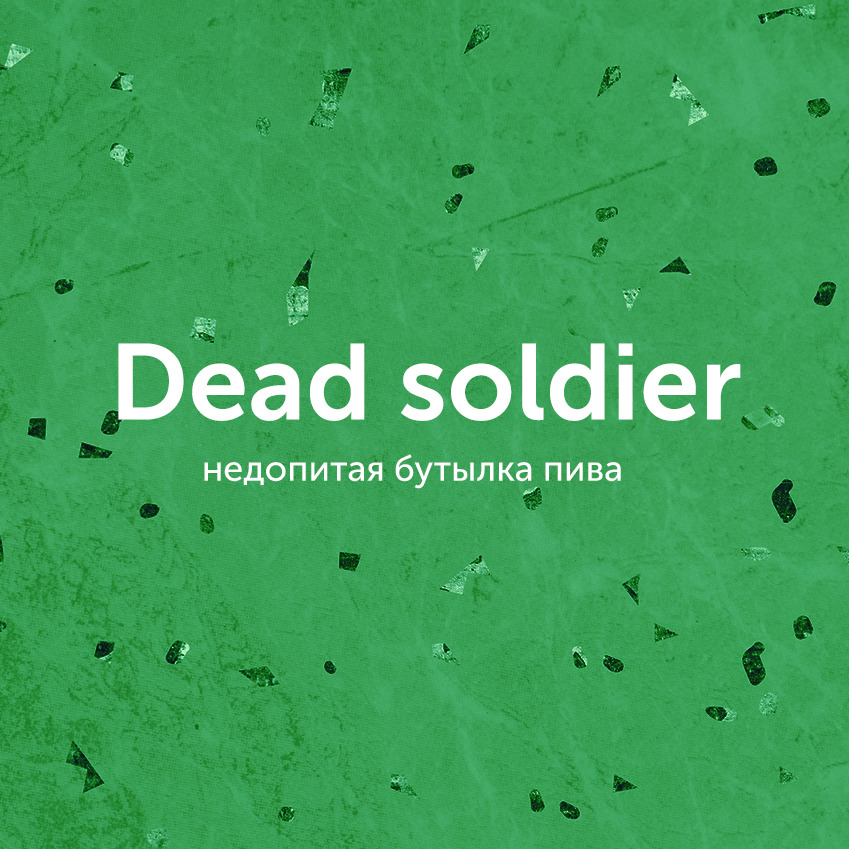 Сленг дня после празднования Нового года: dead soldier