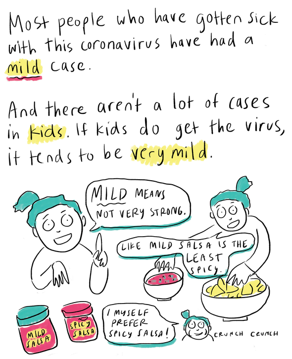 Комикс дня: как рассказать детям про коронавирус на примере соуса сальса
