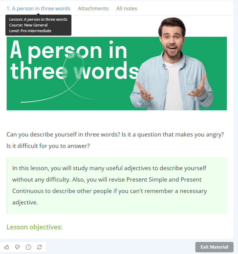 Screenshot 15 - Самый продвинутый онлайн-курс английского языка для начинающих